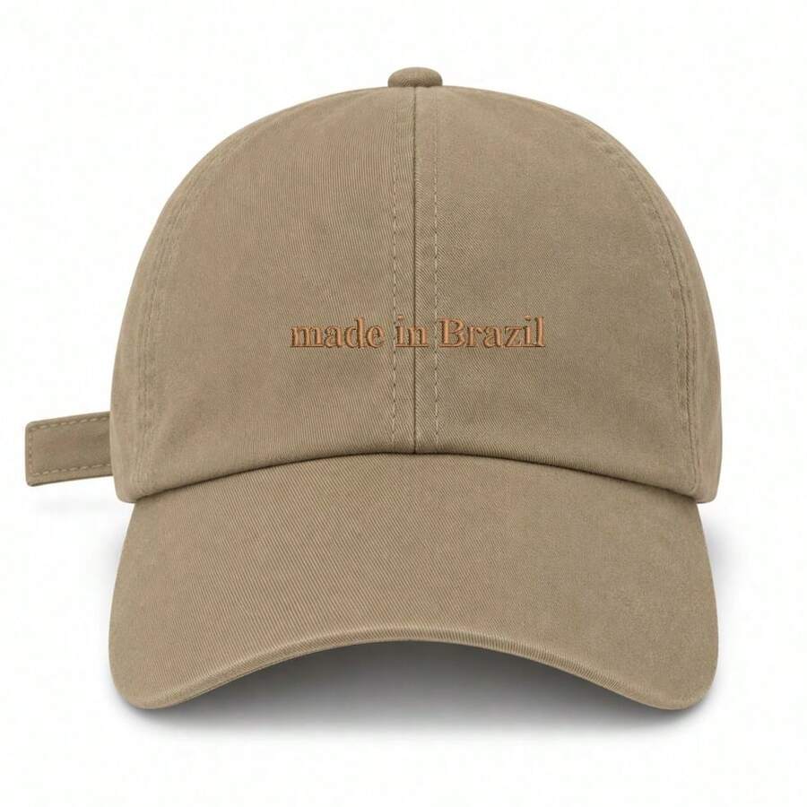 Women Baseball Cap - Marrón bordado color caqui - Ver 1
