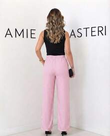 Women Pants - Rosa Pálido - Ver 2