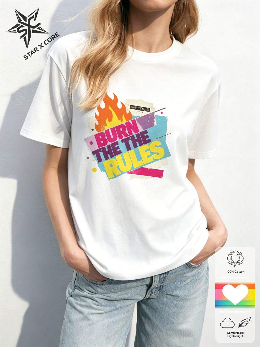 Women T-Shirts - 白色 - 查看 1