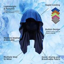 1 Set Isi 5 Handuk Berkerudung Pendingin - Teknologi Pendinginan Evaporatif, Pendinginan Instan Saat Basah, Penting untuk Olahraga, Kebugaran, dan Gym - View 1