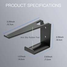 Wall Mount Bracket Compatible With PS5 DualSense Charging Dock, Heavy Duty Metal Wall Mount Bracket, Suitable For Controller Dock, Headset Storage And Cable Management, Tidy Gaming Equipment Organizer - View 9