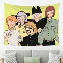 1pc Ranfren Poster Tapestry – A Stylish, Lightweight Polyester Tapestry Suitable For Wall Decor In Bedrooms Or Living Rooms. A Versatile Choice For Indoor And Outdoor Decoration-Perfect For Birthdays And Holidays-Made From Durable Polyester Fabric. - Multicolor - View 2