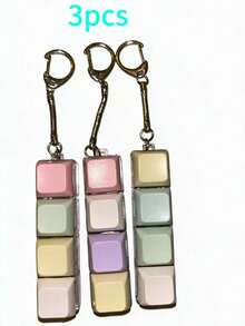 Juguete Fidget Teclado Tapa de Tecla Llavero, Juguete Fidget de Botón, Regalo Anti-Estrés para Pasar el Tiempo para Adultos, Color de Tapa de Tecla Aleatorio - Multicolor - Ver 9
