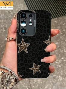 1pc Fashionable Minimalist 2D Printed Leopard Pattern Colorful Silver IMD Classic Anti-Slip Anti-Fall Phone Case Suitable For Daily/Holiday/Spring/Summer/Autumn/Winter/Fashionable Young People/Women/Office Workers/Youth/Phone Case Protective Cover Compatible With Samsung A11/ A12 /A13/ A14/ A15/ A20s/ A21s/ A22/ A23/ A25/ A31/ A32/ A33/ A34/ A35/A50/A51 /A52/ A53 /A54/ A55 /A70 /A71/ A72 - Multicolor - View 1