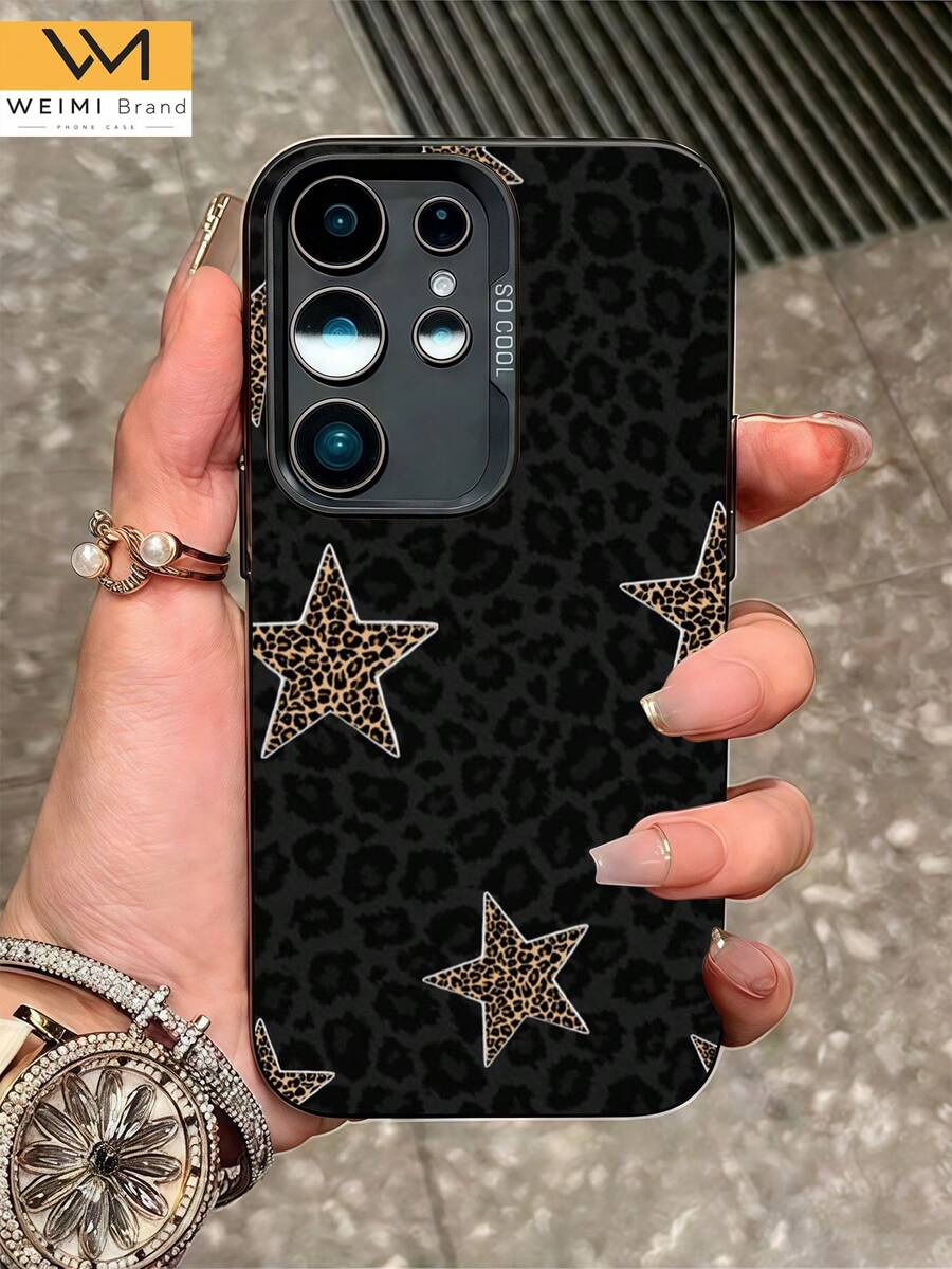 1pc Fashionable Minimalist 2D Printed Leopard Pattern Colorful Silver IMD Classic Anti-Slip Anti-Fall Phone Case Suitable For Daily/Holiday/Spring/Summer/Autumn/Winter/Fashionable Young People/Women/Office Workers/Youth/Phone Case Protective Cover Compatible With Samsung A11/ A12 /A13/ A14/ A15/ A20s/ A21s/ A22/ A23/ A25/ A31/ A32/ A33/ A34/ A35/A50/A51 /A52/ A53 /A54/ A55 /A70 /A71/ A72 - Multicolor - View 1