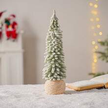 30-50cm Small Artificial Christmas Tree, Nordic Style | Holiday Tabletop Decor | Fluffy And Realistic | Winter Snow Scene Ornament | Adds Festive Atmosphere, Living Room Decoration, Christmas Decor - Multicolor - View 7