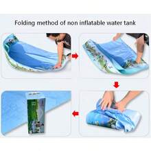 Large Outdoor Inflatable Swimming Pool, Round Foldable Home Water Basin, Water Play Pool, Water Spirit Swimming Pool - A - View 4
