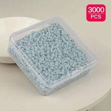 Manik-manik Fuse Sundymot 2,6mm, 3000 PCS+ Sistem Warna Hijau & Biru, Kemasan Terpisah, Dengan Kotak Penyimpanan Persegi Kecil, Mudah Disimpan, Gantungan Kunci Liontin DIY, Bahan Kerajinan Pembuatan Perhiasan, Musim Wisuda Kembali ke Sekolah, Natal, Hadiah Pesta Ulang Tahun, Kit Isi Ulang Massal Manik-manik Fuse 2,6mm Multi-Warna - Manik-manik puzzle 2,6mm - View 29