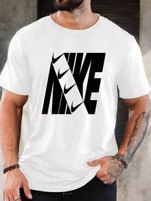 Men's Pure Cotton Short Sleeve T-Shirt Casual Summer Regular Fit Breathable Basic Daily Wear Tee Top - 白色 - 查看 9