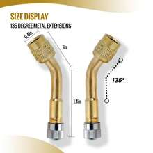 2pcs Balance Valves, Inflatable Extension Tube, Unicycle Air Valve, Extension Rod, Curved Extension Nozzle - Multicolor - View 13