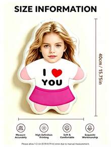 1pc DIY Personalized Photo Pillow Cushion, Sofa Bedroom Home Decor, Custom Pet Memorial Anniversary Gift, Decorative Plush Doll Cushion, Gift For Pet Lovers, Memory Keepsake - Upload Pictures to Customize Pillows - View 14