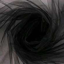 1pc Black Wedding Tulle Fabric, 100% Polyester Mesh, Suitable For Party Decoration, Ballet Skirt, Table Skirt, Handmade Crafts, DIY Ribbon - Black Decorative Tulle - View 1