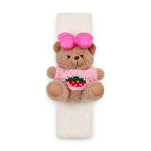 1pc Car Seat Belt Shoulder Pad, Cute Teddy Bear Design Detachable Decor, Soft Polyester Plush Cover, Essential Car Interior Decoration For Women, 24*6cm, 5 Styles Available - Seat Belt Shoulder Pads - View 11