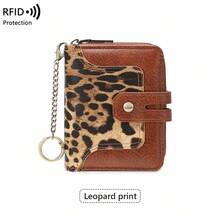 FOREVER MIYIN RFID Blocking Wallets For Women, Bifold Short Zip Purse With Snap Button, Key Ring, Multi‑Card Slots ID Photo Window Coin Pocket For Daily Use - Multicolor - View 19