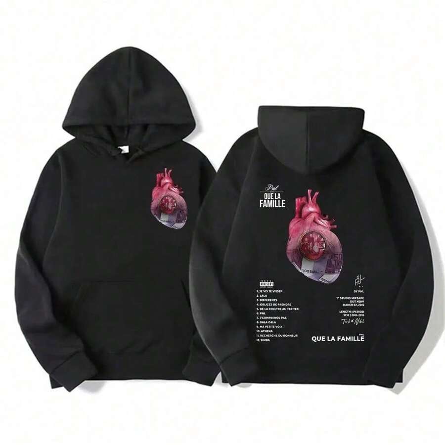 Women Sweatshirts & Hoodies - Q09936-黑色 - 查看 1