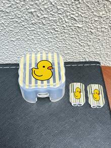 3pcs Set Wavy Pattern Charger Cable Protector UV Painted Duck Stripe Design Compatible With UK Standard Apple Fast Charger 20W UK Standard Charger Prevent Cable Damage - Multicolor - View 3