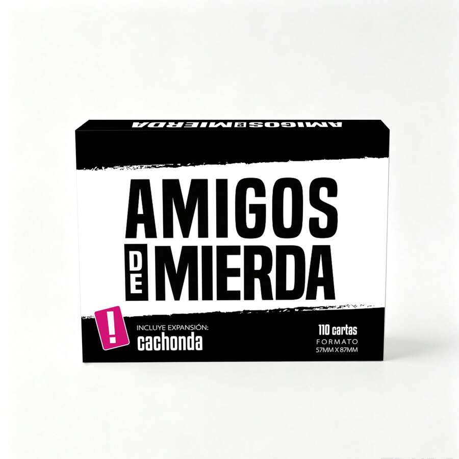 Amigos De Mierda Card Game – 110 Fun Scenario & Voting Question Cards For Adult Parties, Family Game Night & Social Gatherings – Perfect For Getting To Know Friends & Family Through Laughter & Hilarious Debates - Multicolor - View 1