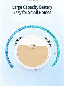 Mini Robot Vacuum Cleaner, USB Rechargeable Automatic Sweeping Robot, Suitable For Hardwood Floors, Hard Floors, Pet Hair And Home Dust Daily Cleaning, 800mAh - A - View 7
