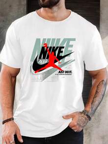 Men's Pure Cotton Short Sleeve T-Shirt Casual Summer Regular Fit Crew Neck Basic Style Breathable Daily Wear Tee - 白色 - 查看 9