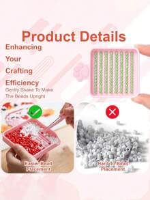 3pcs Bead Melting Tool Set - Single Needle Tweezers, Alignment Tray And Bead Spoon, Suitable For 2.6mm Craft Beads, Essential DIY Bead Art Accessories, Bead Melting Storage And Auxiliary Tools - Multicolor - View 2