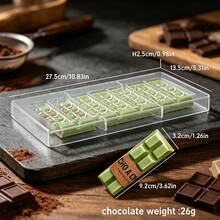 Square Chocolate Mold, Hard Plastic Candy Mold, Chocolate Size 2.8x2.8x1.5cm - QLfangkuai - View 9