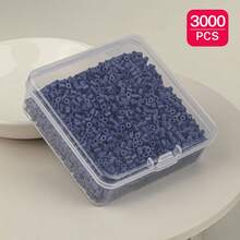 Manik-manik Fuse Sundymot 2,6mm, 3000 PCS+ Sistem Warna Hijau & Biru, Kemasan Terpisah, Dengan Kotak Penyimpanan Persegi Kecil, Mudah Disimpan, Gantungan Kunci Liontin DIY, Bahan Kerajinan Pembuatan Perhiasan, Musim Wisuda Kembali ke Sekolah, Natal, Hadiah Pesta Ulang Tahun, Kit Isi Ulang Massal Manik-manik Fuse 2,6mm Multi-Warna - Manik-manik puzzle 2,6mm - View 14