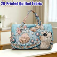 1 buah Tas Tote Motif Fantasi Lautan, Dekorasi Lautan, Penyu, Karang, Kerang, Mutiara, Cocok untuk Pecinta Penyu Laut, Cetakan Tas Tangan Acak - MultiWarna - View 11