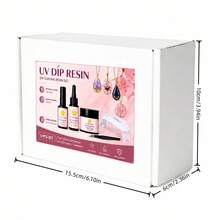 5Pcs UV Dip Coating Resin Gloss/Glanz Set, ForPolished Resin Finished Works Brightening & Sealing Craft Supplies, High Transparency Fast-Curing Anti-Yellowing Waterproof Resin Glue - 5pcs/set - View 11