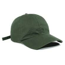 Women Baseball Cap - Military Green Embroidered Beige - View 2