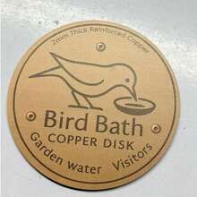 1pc Wooden Bird Bath Tray With 3-Point Support, Copper Bird Bath Purification Plate 0.6mm, Suitable For Outdoor Thick Garden Patio Fountain Universal - Multicolor - View 9