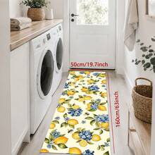 1/2pcs Lemon Pattern, Vintage Diatomaceous Earth Mat, Super Absorbent, Non-Slip, Perfect For Bathroom, Kitchen And Dining Room, Quick Drying, Machine Washable, Perfect Gift For Home Decor And Bathroom Mat. - Multicolor - View 14