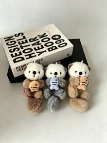 Cute Sea Otter Plush Keychain/Pink, An Excellent Gift For Friends, Relatives And Family - Multicolor - View 3