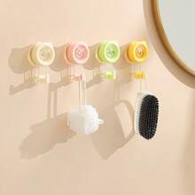 1PC Suction Cup Hook Vacuum Wall Mount Strong Suction Kitchen Bathroom Door Back Adhesive Hook Multi-Function Towel Organizer Heavy Duty Stainless Steel Waterproof For Home Organization Storage Solution - Multicolor - View 8