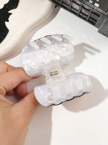 1件萬聖節卡通趣味甜酷黃色幽靈臉南瓜骷髏印花派對髮箍髮夾，創新髮飾 - 彩色 - 查看 5
