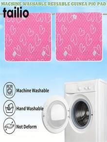 2pcs[Reusable Pet Mat]Washable And Reusable Pet Cage Mat, Dog Training Mat | 3 Sizes Available, Polyester Fiber Bottom Mat, Suitable For Hamsters, Rabbits, Squirrels, Cats, Dogs And Reptiles - Durable And Versatile Pet Mat - Multicolor - View 7