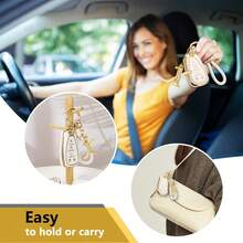 TRTY Fashion Crystal Letter Keychain Set, Rhinestone Alloy Key Ring, Universal Car Key Fob Pendant, Bag Charm, Versatile Key Ring Charm Love Gift - Letter Keychain - View 8