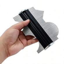Metal Contour Gauge With Built‑In Ruler, Irregular Shape Profile Duplicator, Multi‑Purpose Curve & Contour Measuring Tool - B - View 8