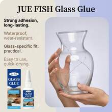 Glass Glue High Adhesion Fast Drying Quick Bonding Clear Natural Bonding Fast Drying Glue, Glass Glue, Stable And Strong, Suitable For Various Glass Products Strong Adhesion, Durable And Long-Lasting, Waterproof And Wear-Resistant. Specially Designed For Glass, Practical And Easy To Use Fast Drying, Gift For Family And Friends - A - View 6