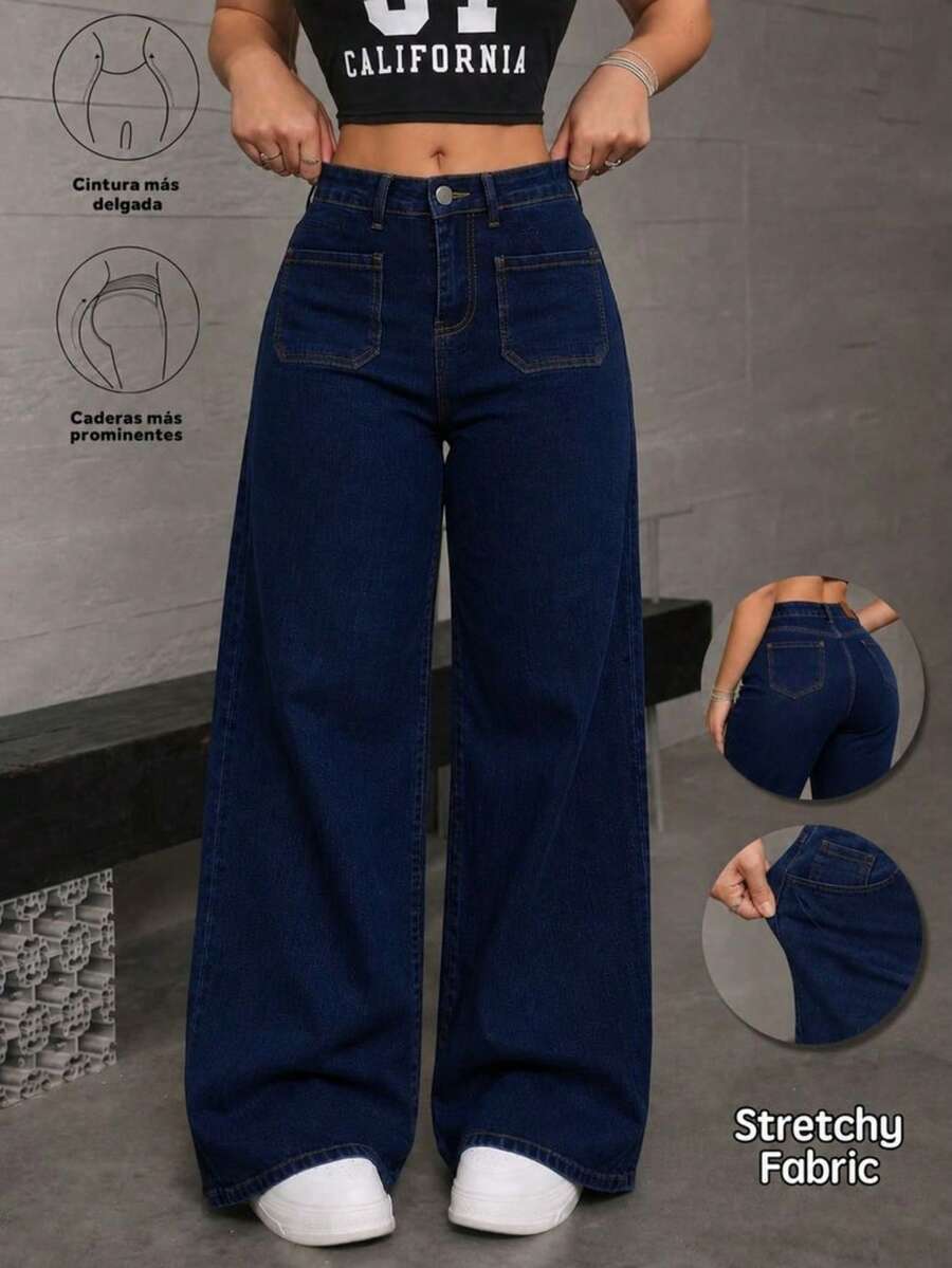 Women Jeans - Dark Blue - View 1