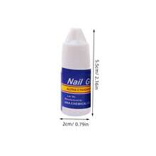 6 Pieces Rhinestone & Diamond Nail Glue – 3g Clear, Long-Lasting Nail Glue For Tips And Nail Art Supplies - 6Pcs - View 5