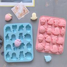 1pc 12 Cavity And 8-Cavity Halloween Cute Ghost Candy Silicone Molds, DIY Baking Chocolate Gummies Ice Pudding Molds, Used For Autumn Halloween Party Dessert Decoration - Multicolor - View 3
