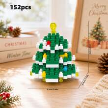 Christmas Building Blocks Set, Christmas Tree, Christmas Train, Santa Claus, Christmas Reindeer, Children's Building Blocks Set, Suitable For Home Decor, New Year Gift, Party Gift, Christmas Gift - JH Multi-color Christmas Set - View 14