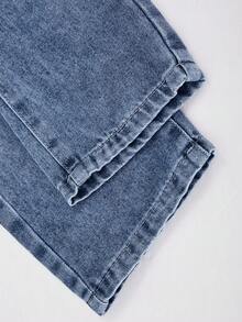 Toddler Spring Denim Jeans, New Fashion Style - Blue - View 9