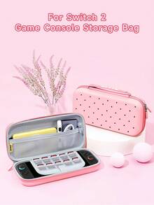 1pc Cute Polka Dot & Star Pattern Protective Case, Compatible With Switch 2nd Gen (2025), Compatible With Switch NS/Switch OLED, Switch 2 Game Console Accessory, Storage Bag, Switch Protective Case, Romantic Gift Compatible With Switch Players - Multicolor - View 6