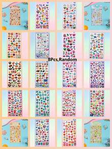 Colorful 3D Epoxy Resin Stickers - Solid Stickers - Cute Animal Series, Exquisite Appearance, 3D Design, Waterproof Self-Adhesive Decorative Stickers, Comfortable Touch, Rich Decorative Atmosphere, Suitable For DIY Decoration, Toys, Manuals, Journals, Notebooks, Laptops, Phone Cases, Etc. - Multicolor - View 15