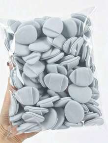10/30/100 piezas Almohadilla de punta de dedo para polvo, sin látex, adecuada para base líquida, polvo suelto, corrector, etc., para todo tipo de piel - Multicolor - Ver 4