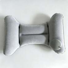 Pump-Action Inflatable Lumbar Support Pillow, H-Shaped Inflatable Cushion, Portable & Foldable, Multi-Use Air Cushion Lumbar Pillow For High-Speed Train, Airplane, Car, Office, Home, Travel - Multicolor - View 9
