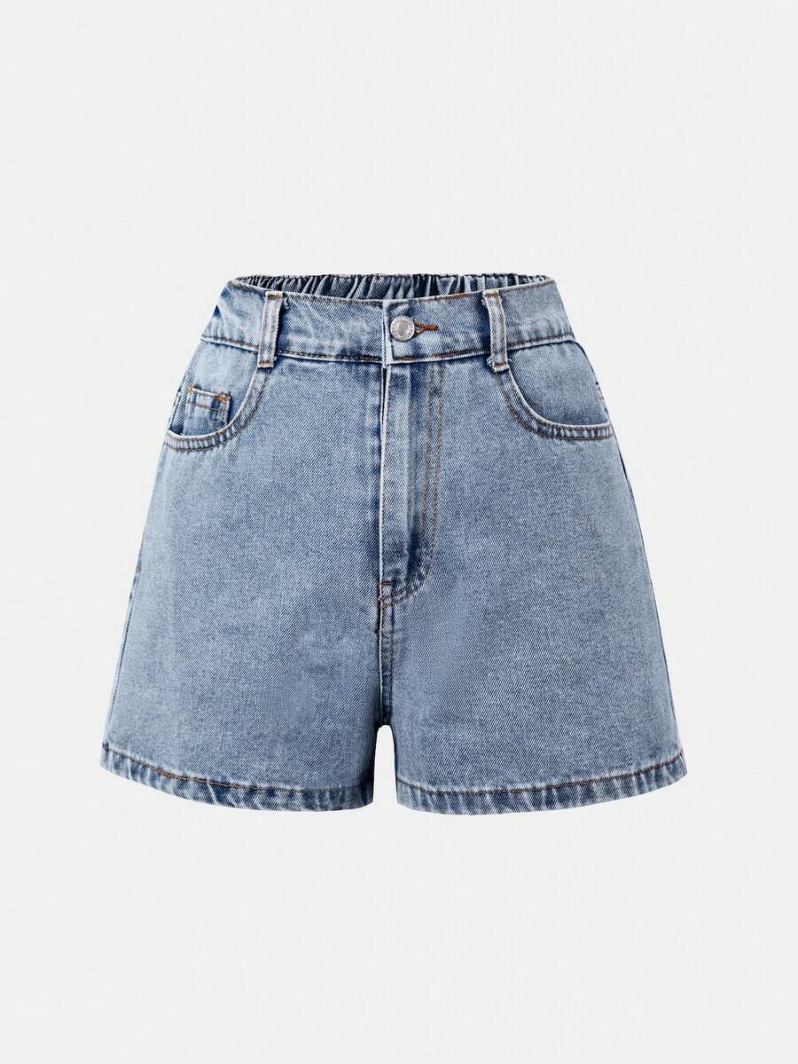 Women's Denim Shorts, Summer Fashion New Arrival - Blue - View 1