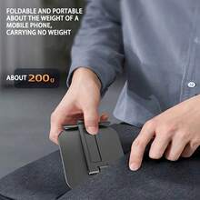Portable Adjustable Desktop 3-Fold Phone Stand, Compatible With 4.7-10 Inch Phones And Tablets, Suitable For Office, Bedroom, Kitchen, Bathroom, Outdoor And More - Multicolor - View 5