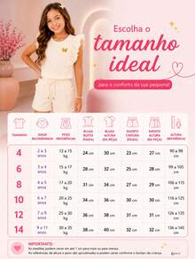 CONJUNTO INFANTIL FEMININO BLUSA COM BABADOS + SHORTS - Offwhite - Visão 10